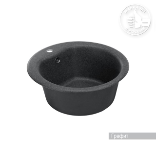 Мойка кухонная Акватон Мида 51 см графит